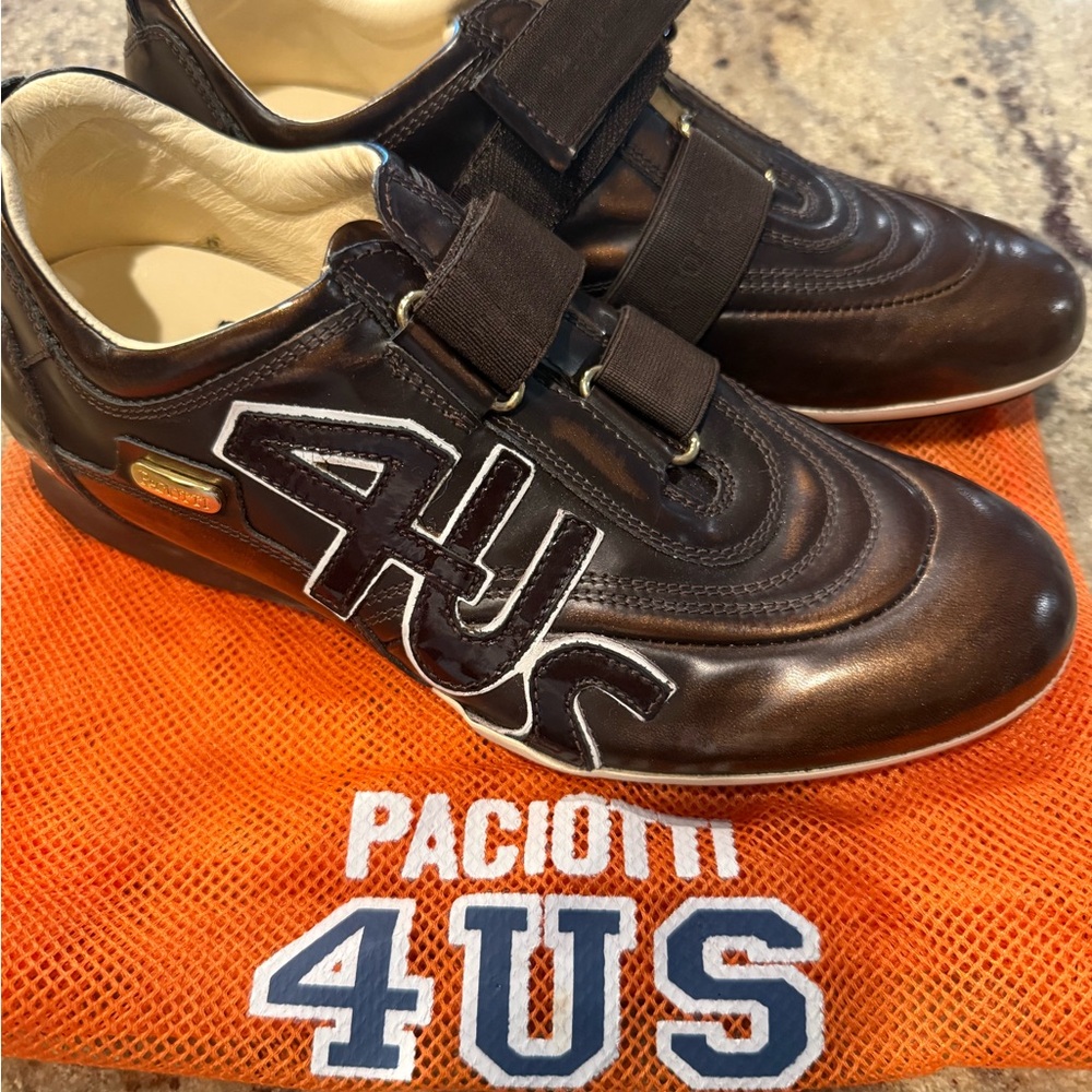 Womens Brown Leather Sneakers - Never worn from Italy